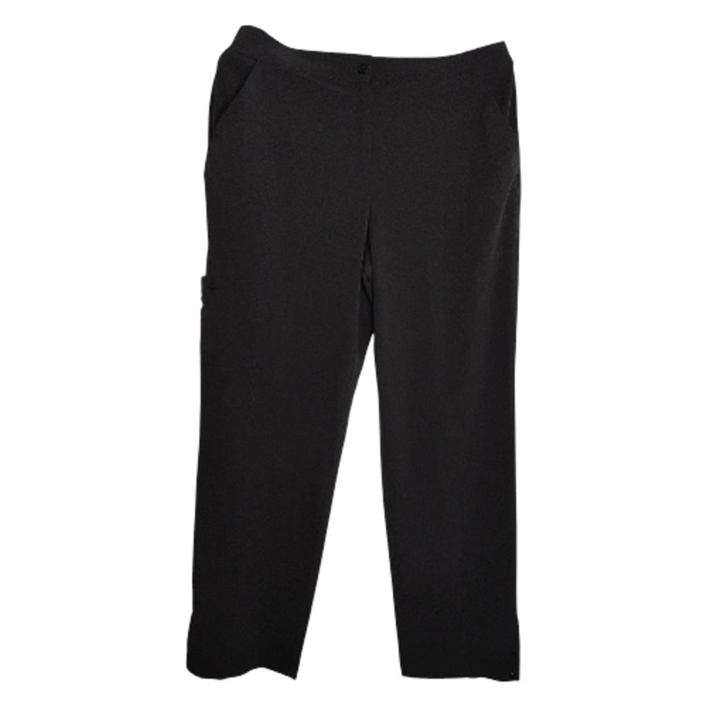 198 Zenergy Golf by chico's Stretch pants Light Weight Straight Leg black Size 2